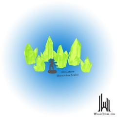 Monster Scenery Peridot Crystals